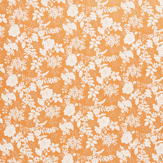 Tranquility - Floral Orange Yardage