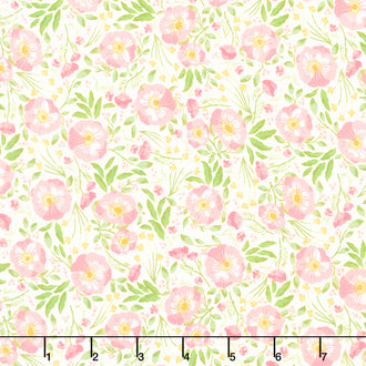 Honeycomb Hill - Sweet Garden Cream Yardage