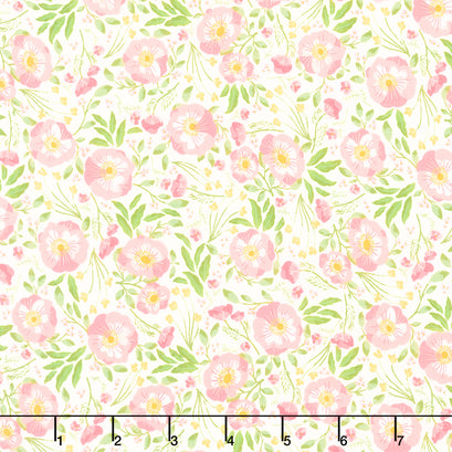 Honeycomb Hill - Sweet Garden Cream Yardage