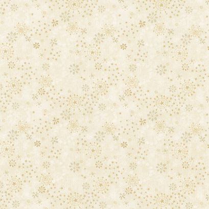 Froth and Bubble - Floral Wreaths Cream Yardage