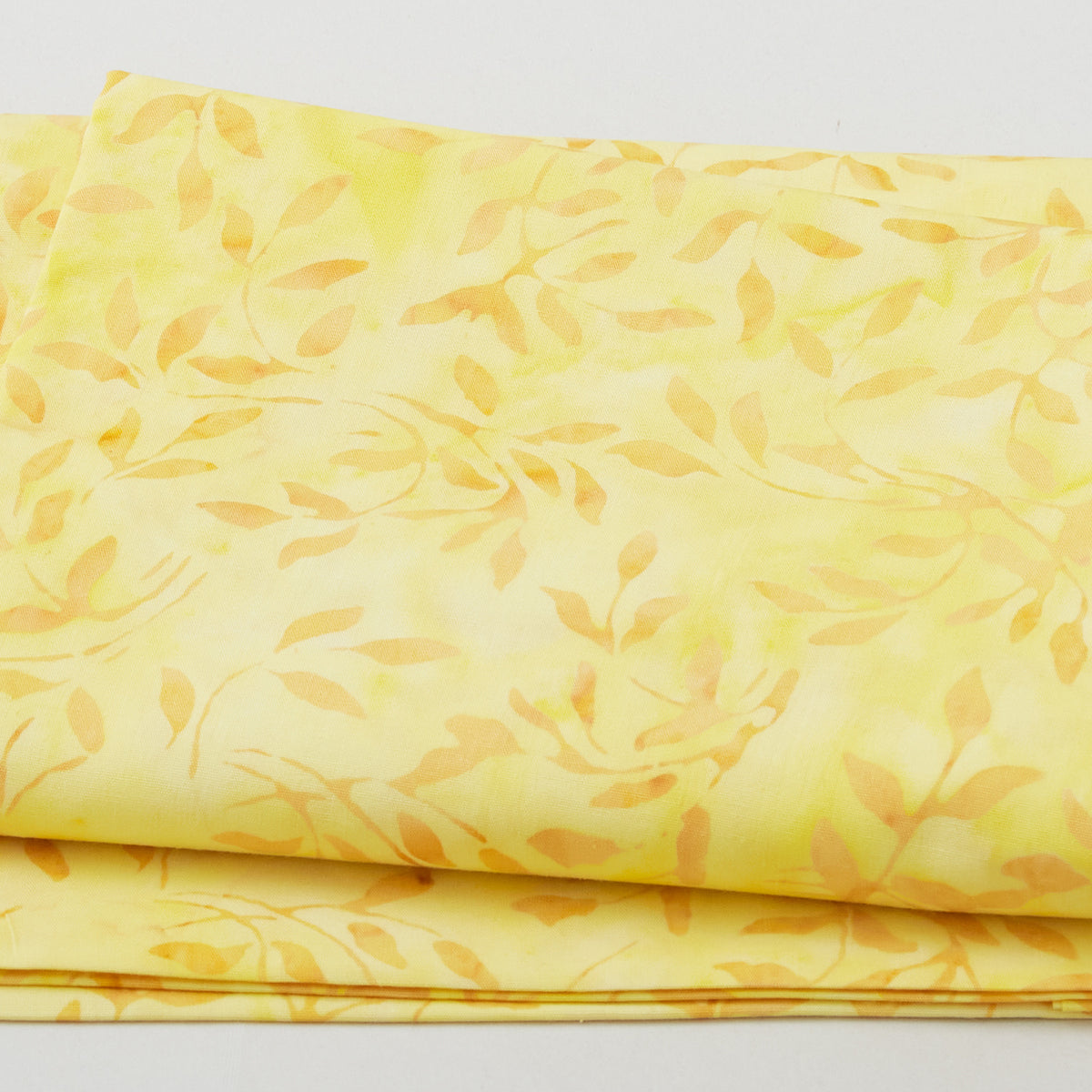 Wildflower Batiks - Mini Leaf-Yellow 2 Yard Cut Primary Image