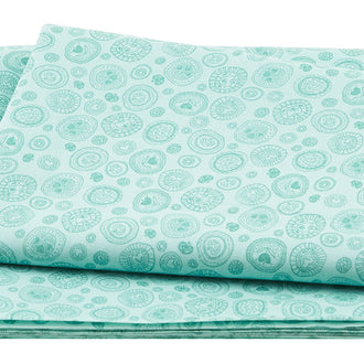 Sew Seeds of Love - Circles of Love Aqua 2 Yard Cut