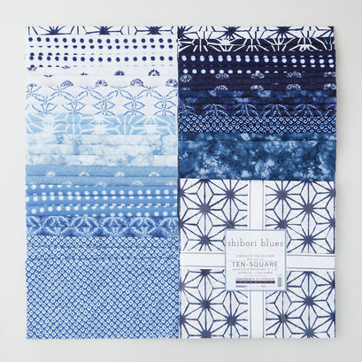 Shibori Blues Ten Squares