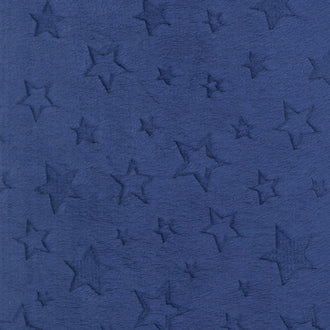 Cuddle® Embossed Star - Midnight 60" Minky Yardage