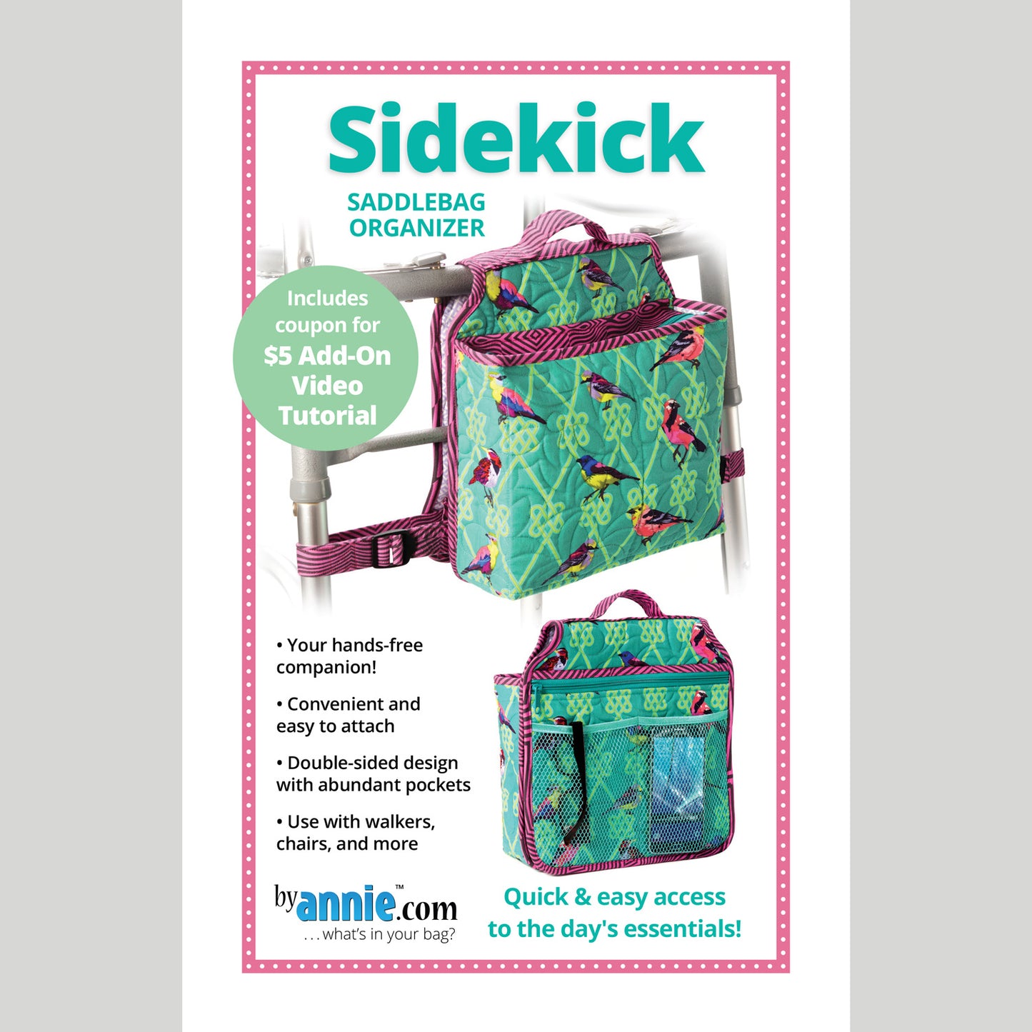 Sidekick Saddlebag Organizer Pattern Primary Image