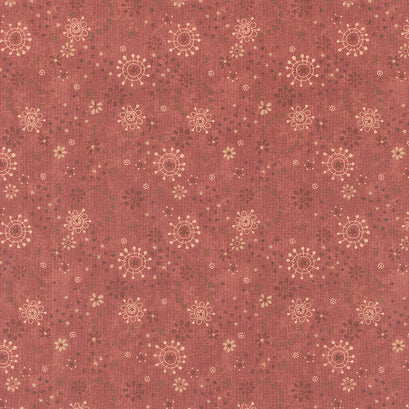 Froth and Bubble - Floral Wreaths Red Rose Yardage
