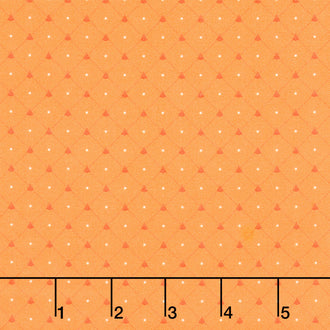 Quilted Christmas Diamond - Orange Cheddar Yardage