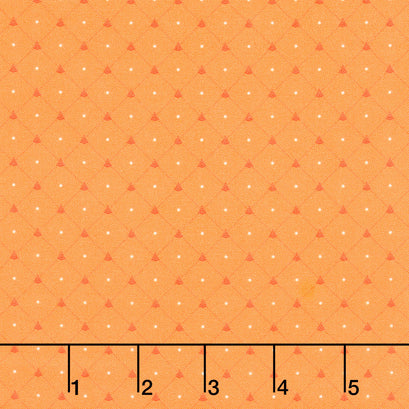 Quilted Christmas Diamond - Orange Cheddar Yardage