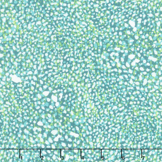 Joyful Dot - Teal Parakeet Yardage