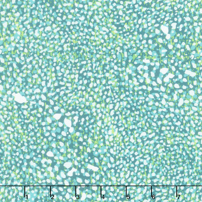 Joyful Dot - Teal Parakeet Yardage