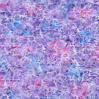 Artisan Batiks - Tranquil Gardens Lotus Periwinkle Yardage