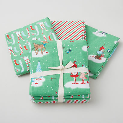Pixie Noel Green Favorites - 3 Piece One Yard Bundle