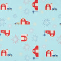 Sweet Freedom - Barns Bleached Denim Sparkle Yardage Primary Image