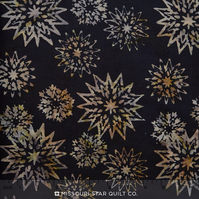 Tonga Batiks - Painter's Palette Snowflake Mix Jet Yardage