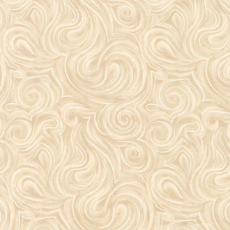 Perk Me Up - Coffee Swirls Latte Yardage