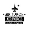 Air Force Laser Silhouette Precut Fused Appliqué Pack