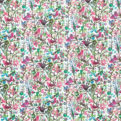 Alfie - Jolly Robins Fuchsia Yardage