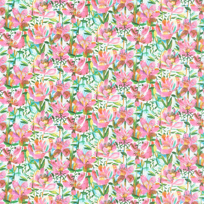 Alfie - Summer Roses Fuchsia Yardage