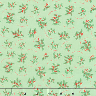 All About Christmas - Holly Green Yardage