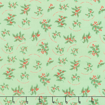 All About Christmas - Holly Green Yardage