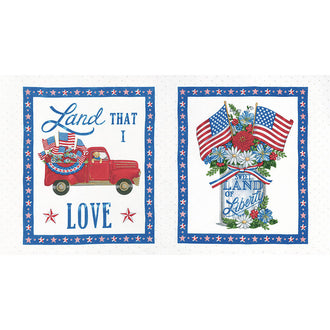 All American - Land That I Love Daisy White Panel