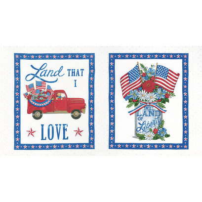 All American - Land That I Love Daisy White Panel