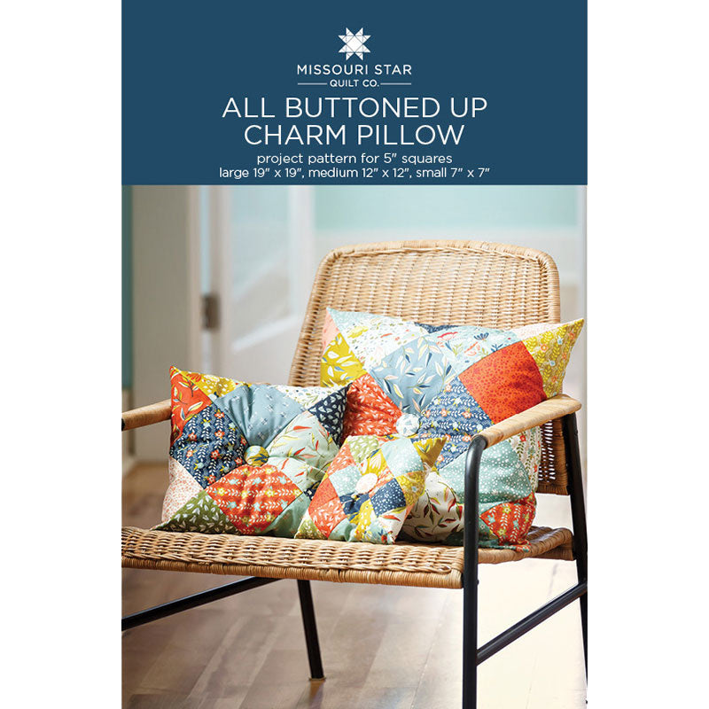 All Buttoned Up Charm Pillow Pattern by Missouri Star