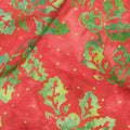 All Is Bright Batiks - Holly Red Candy Metallic Yardage