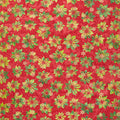 All Is Bright Batiks - Poinsettia Red Candy Metallic Yardage