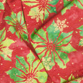 All Is Bright Batiks - Poinsettia Red Candy Metallic Yardage