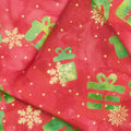 All Is Bright Batiks - Presents Red Candy Metallic Yardage