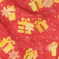All Is Bright Batiks - Presents Red Cherry Metallic Yardage