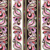 Amazing Poppies - Paisley Stripe Multi Metallic Yardage