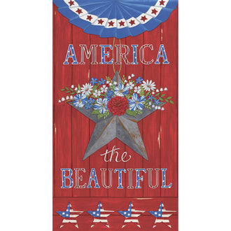 America the Beautiful - America Barnwood Red Panel