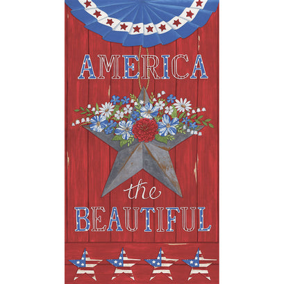 America the Beautiful - America Barnwood Red Panel
