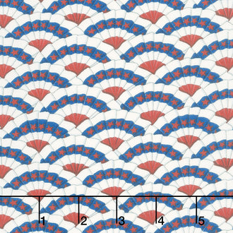 America the Beautiful - Bunting Distressed White Yardage