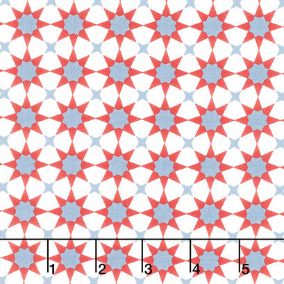 American Dream - Geometric Offwhite Yardage
