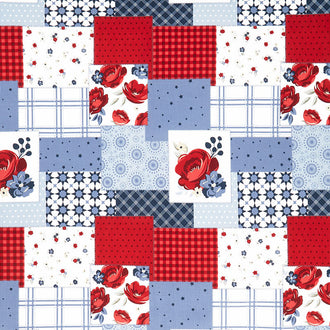 American Dream - Patchwork Offwhite Yardage