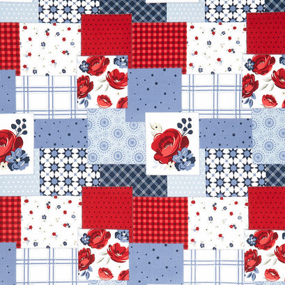 American Dream - Patchwork Offwhite Yardage