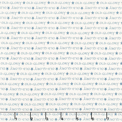 American Gatherings - Old Glory Cream Navy Yardage