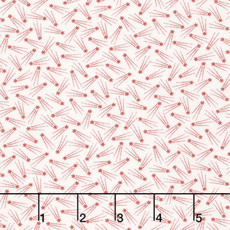 American Gatherings - Star Burst Cream Red Yardage