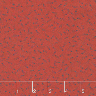 American Gatherings - Star Burst Red Navy Yardage