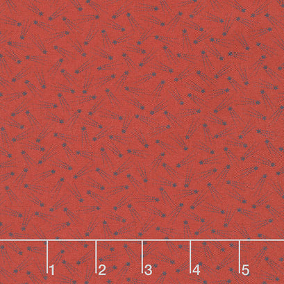 American Gatherings - Star Burst Red Navy Yardage
