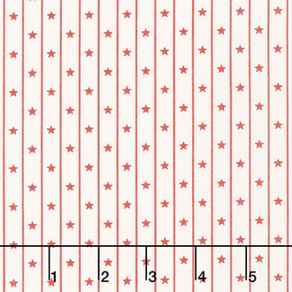 American Gatherings - Star Row Cream Red Yardage