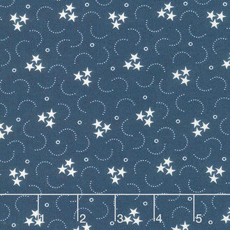 American Gatherings - Triple Star Navy Yardage