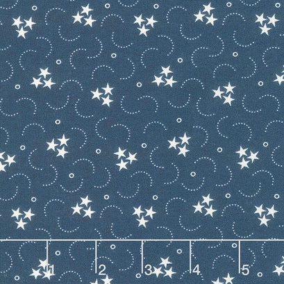 American Gatherings - Triple Star Navy Yardage