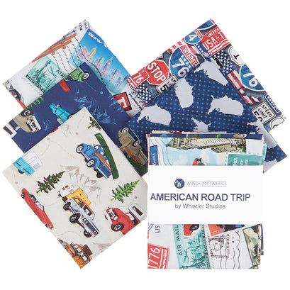 American Road Trip 5 Easy Pieces Fat Quarter Bundle