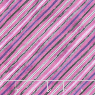 Amethyst Magic - Stripes Purple Yardage