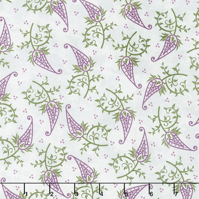 Amour - Single Paisley Gray Yardage