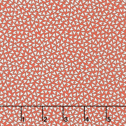 Animal Crackers - Hearts Apple Red Yardage